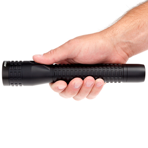 Nightstick Duty-Personal Size Rechargeable Flashlight Action 2